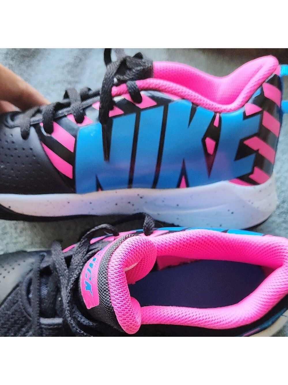 Nike Kids Sneakers - Black, Blue, Pink - Picture 7 of 9